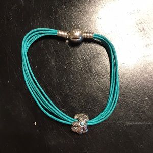 Pandora bracelet and charm set